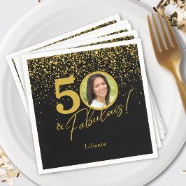 Create Your Own Fabulous Birthday Photo  スタンダードカクテルナプキン