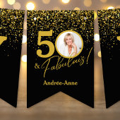 Create Your Own Fabulous Birthday Photo バンティングフラッグ