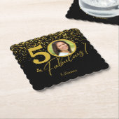 Create Your Own Fabulous Birthday Photo ペーパーコースター (アングル)