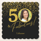 Create Your Own Fabulous Birthday Photo ペーパーコースター (正面)