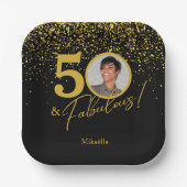 Create Your Own Fabulous Birthday Photo ペーパープレート (正面)