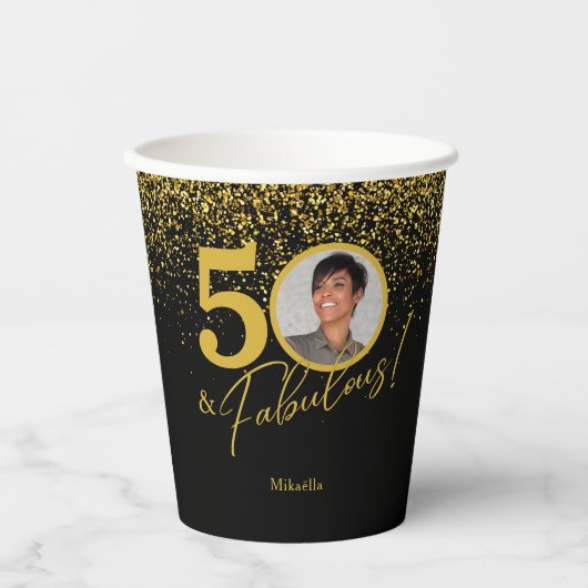 Create Your Own Fabulous Birthday Photo 紙コップ (正面)