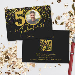 Create Your Own Fabulous Birthday Photo QR Code 出欠カード