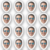 Create Your Own Face Stickers, Personalized Photo  シール (正面)