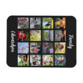 Create your own family monogrammed photo collage  マグネット (横)