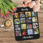 Create your own family monogrammed photo collage  マグネット<br><div class="desc">Family photo collage 16 photos magnet.
You can personalize it and add your most beautiful photos and name. Very unique and personal magnet.</div>