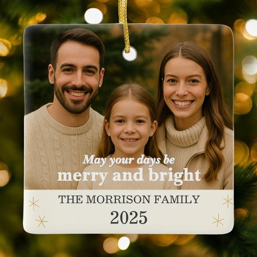 Create Your Own Family Photo セラミックオーナメント