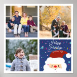 Create Your Own Family Photo Collage Holiday ポスター<br><div class="desc">Family Photo Collage Holiday Poster</div>