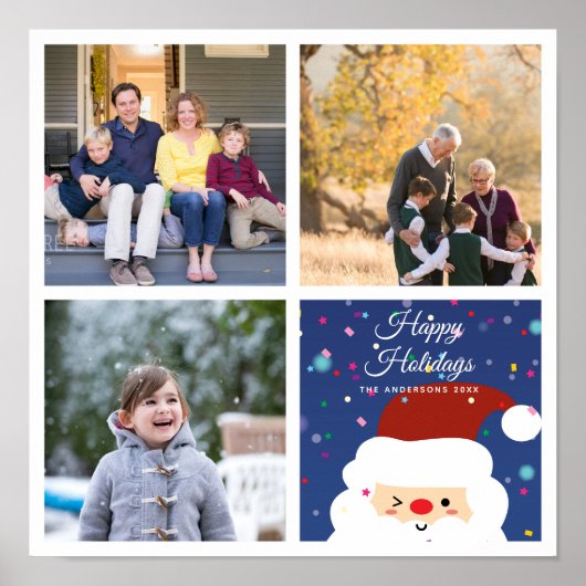 Create Your Own Family Photo Collage Holiday ポスター (正面)