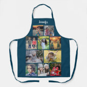 Create your own family photo collage name エプロン (正面)