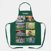 Create your own family photo collage name エプロン (正面)