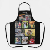 Create your own family photo collage name エプロン (正面)