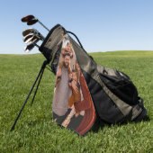 Create Your Own Family Photo Custom Picture DIY  ゴルフタオル (グリーン)