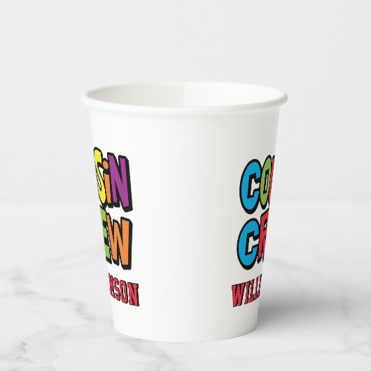 Create Your Own Family Reunion Cousin Crew  紙コップ (左)