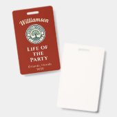  Create Your Own Family Reunion Party Best Award バッジ (表裏)