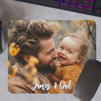 Create your own Father Son Photo マウスパッド