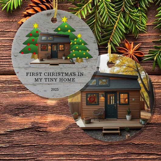 Create your own First Christmas in my Tiny Home セラミックオーナメント