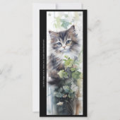 Create Your Own Fluffy Kitten Vine Bookmark Card (正面)
