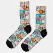 Create your own Fun 5-photo collage Crew  Socks ソックス (左)