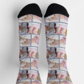Create your own Fun 5-photo collage Crew  Socks ソックス (上部)