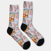 Create your own Fun 5-photo collage Crew  Socks ソックス (右)
