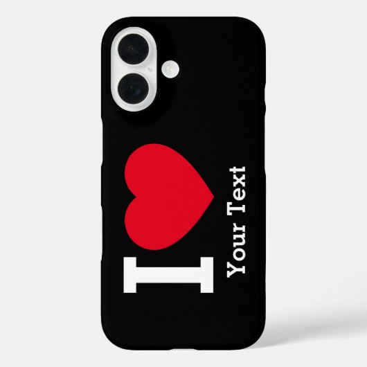Create Your Own Funny I love  Case-Mate iPhoneケース (裏面)