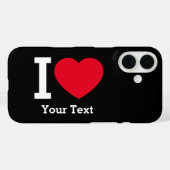 Create Your Own Funny I love  Case-Mate iPhoneケース (裏面 (横))