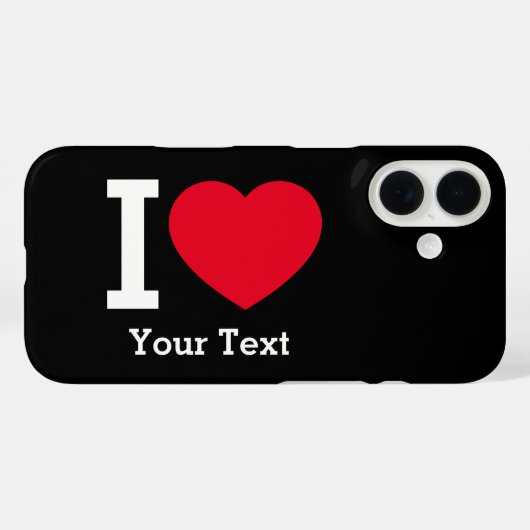 Create Your Own Funny I love  Case-Mate iPhoneケース (裏面 (横))