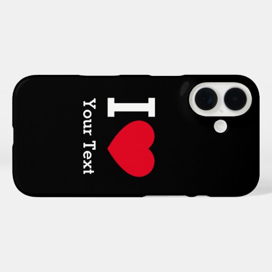 Create Your Own Funny I love  Case-Mate iPhoneケース (裏面 (横))