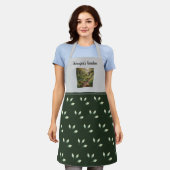 Create your own garden photo monogrammed エプロン (着用した状態)