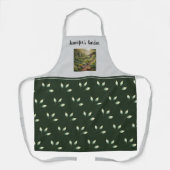 Create your own garden photo monogrammed エプロン (正面)