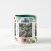 Create your own garden photos monogrammed マグカップ (中央)