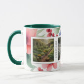 Create your own garden photos monogrammed マグカップ (左)