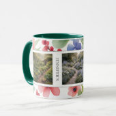 Create your own garden photos monogrammed マグカップ (正面左)