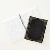 Create Your Own Gilded Black Notebook ノートブック (内部)