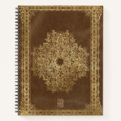 Create Your Own Gilded Camel Brown Notebook ノートブック (正面)