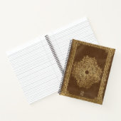Create Your Own Gilded Camel Brown Notebook ノートブック (内部)