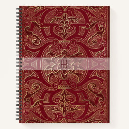 Create Your Own Gilded Chinese Red Notebook ノートブック