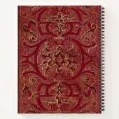 Create Your Own Gilded Chinese Red Notebook ノートブック (裏面)