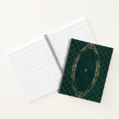 Create Your Own Gilded Dark Green Notebook ノートブック (内部)