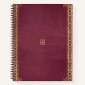 Create Your Own Gilded Fuschia Notebook ノートブック (正面)