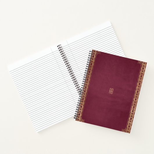 Create Your Own Gilded Fuschia Notebook ノートブック (内部)