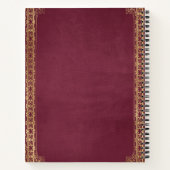 Create Your Own Gilded Fuschia Notebook ノートブック (裏面)