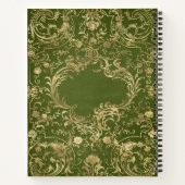 Create Your Own Gilded Olive Green Notebook ノートブック (裏面)