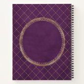 Create Your Own Gilded Purple Notebook ノートブック (裏面)