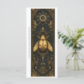 Create Your Own Gold Ladybug Bookmark Card (スタンド正面)