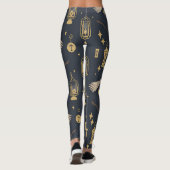 Create Your Own Golden Celestial Lanterns Brooms レギンス (裏面)