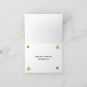 Create Your Own Golden Folded Note Card ノートカード (内部)