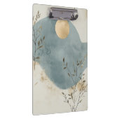 Create Your Own Golden Moon Floral Minimalist クリップボード (右)