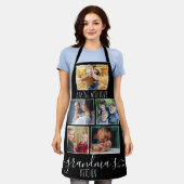 Create Your Own Grandma’s Kitchen 5 Photo Black エプロン (着用した状態)